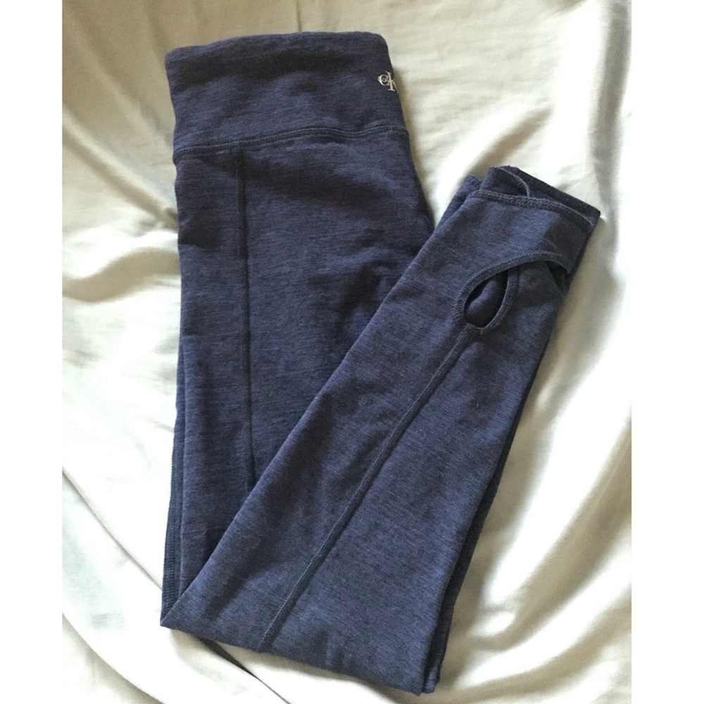 CALVIN KLEIN blue cutout leggings